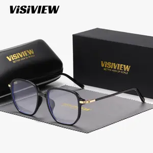 VISIVIEW unisex exquisite elegant retro full-frame glasses with anti-blue light and square lenses