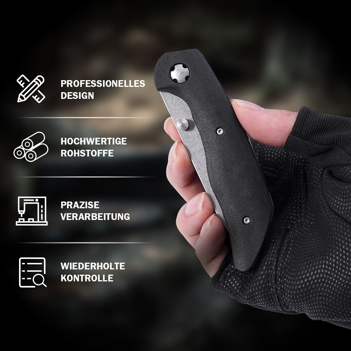Tactical Everyday Carry Folding Knife, Durable Outdoor Utility Tool for Camping