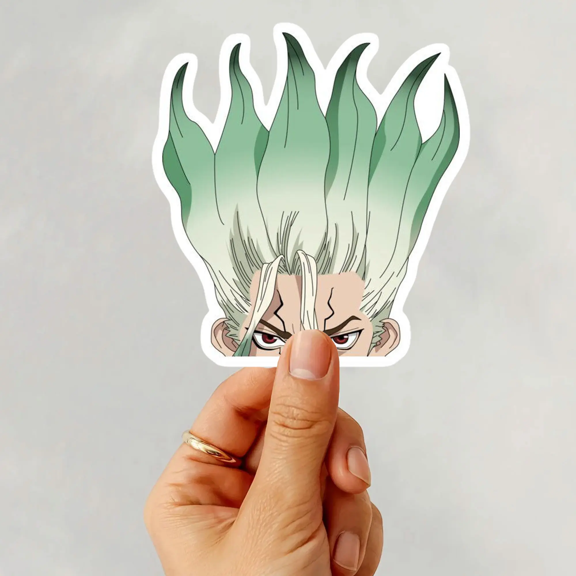 Senku Sticker Senku Vinyl Sticker, Dr. Stone Anime Sticker, Science Anime Character ...