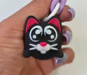 Light & Sound Cat Clicker Fidget Keychain
