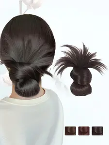 KAIRIYA Effortless Fluffy Bun Clip | Instant Low Bun Wig Hairpiece for Women – Perfect for Casual Days, Gatherings & Vacation Outfits Synthetic Soft Hairpieces