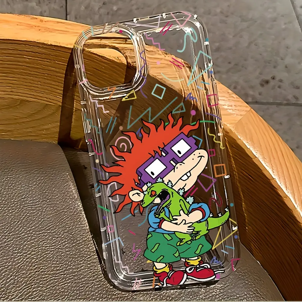 Cartoon Cute Boy Shockproof Smartphone Cover - Soft TPU Back Protection Accessory with Shock-Absorbing Airbags for iPhone 11,12,13,14,15,16 Series (Pro,Max,Mini) & 7,8 Plus, XR, XS Devices,summerwins