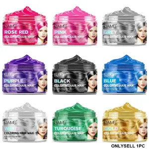 Color Hair Dye Wax, 9 Colors to Choose From, Non-destructive Hair Easy To Clean, Haircolor, DIY Hair Styling Supplies for Party, Cosplay, Festival, Hair Coloring Wax