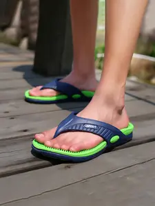 Men's Thick Sole Height-Increasing Breathable Sandals, Patchwork Massage Bottom, Summer Outdoor Home Sports Shoes, Sizes 40-47, Casual Style