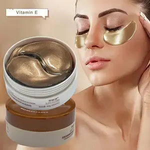 60 Lifting Gel Eye Masks, Moisturizing Eye Treatment Mask, containing caffeine peptides, hyaluronic acid, and niacinamide, designed to smooth fine lines, reduce dark circles, and provide deep hydration, suitable for all skin types
