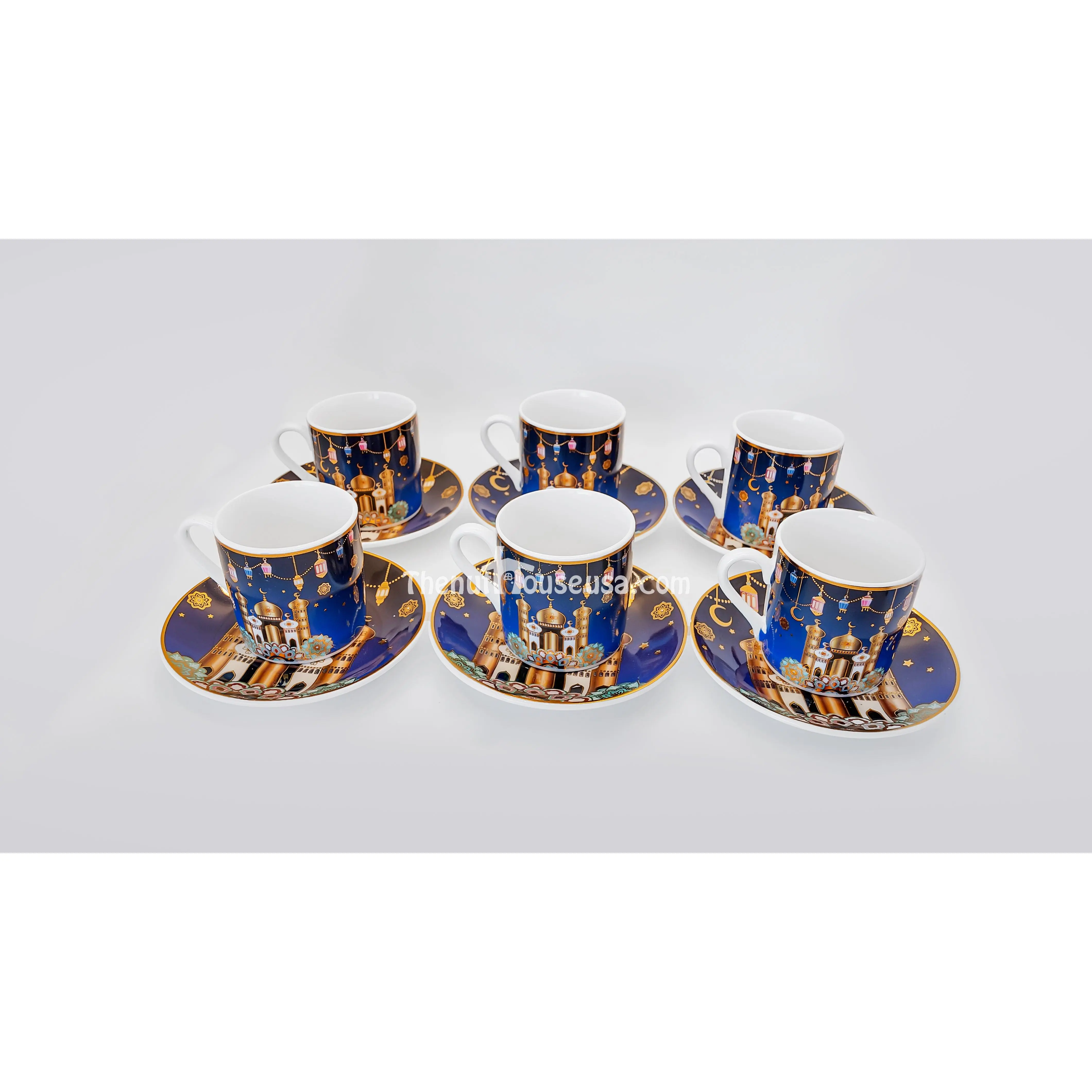 Ramadan Dark Blue coffee set ( R1)