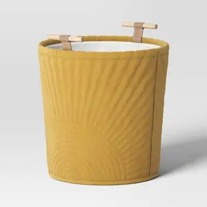 Floor Quilted Storage Basket Yellow - Pillowfort Floor Quilted Storage Basket Yellow - Pillowfort