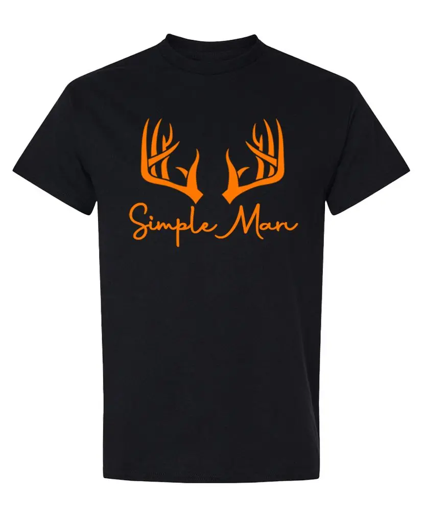 Unisex Casual Tshirt with Deer Graphic, Regular Cut Cotton Shortsleeve Round Neck Top for Hunting and All-Day Wear, Tee, Hunting Enthusiasts