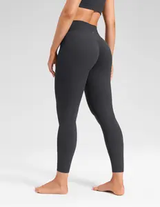 CRZ YOGA Secretsculpt Minor No Front Seam Leggings 25" - Softretch High Waisted Womens Yoga Pants Buttery Soft Booty Lifting