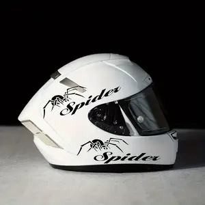 1SET Light Trendy Edgy Dark Sticker | For Motorcycle Rearview Mirrors, Marvel Spider Stationery, Black Spider + "Spider" Decor, Load Items with Marvel Spider Dark Atmosphere Easily, Cool Personalized Feeling of Shape in Daily Details