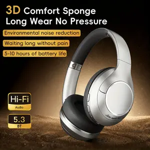 A901 Wireless Over-Ear Audio Headphones - High-Fidelity Sound, Stylish Design, BT5.3, TF Card Support, Bluetooth & Wired Modes, Large-Capacity Battery, ENC Voice Assistant, ANC Gaming Compatibility
