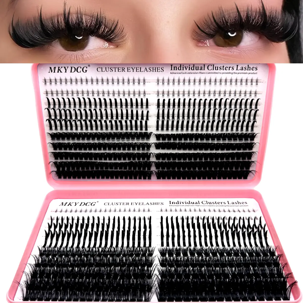 60D-100D Cluster Eyelash Extensions with Lash Spikes Lash Clusters Spikes Lower Eyelashes Reusable Bottom Lashes Wispy Eyelashes Clusters Fluffier Individual Lashes Clusters