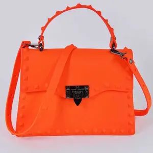 Orange Starburst Jelly Purse