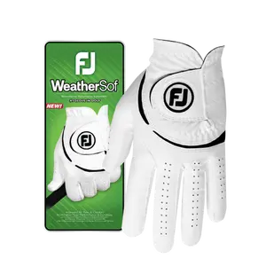 FootJoy 2023 Men's WeatherSof Golf Glove, Large, Left Handed, White