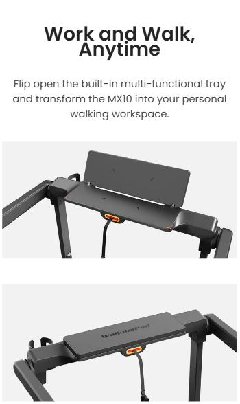 WalkingPad  MX10 Vertical Fold Treadmill | Upright Storage & 6.5MPH