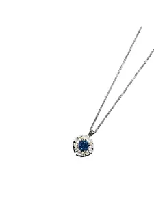 EosuJewelry Elegant Synthetic sapphire Necklace