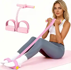 Resistance Bands with Handles, 8-Tube Manual Tension Pedal Exercise Equipment for Home Gym, Muscle Strength Training for Men and Women