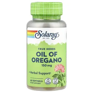 Solaray True Herbs, Oil of Oregano, 150 mg, 60 Softgels
