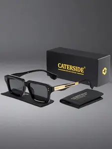 Caterside Square Frame Sunglasses with UV400 Protection, Casual Style PC & Metal Frame, Ideal for Outdoor Activities, Perfect for Social & Leisure Occasions, Trendy Shades, Modern Sunglasses