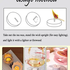 50/10 Pack Odorless Tea Candles, Durable Wick, Burns Up to 4 Hours, Vegan Smoke-Free, Ideal for Home, Office, Wedding, Decor, Spa, Religious Use
