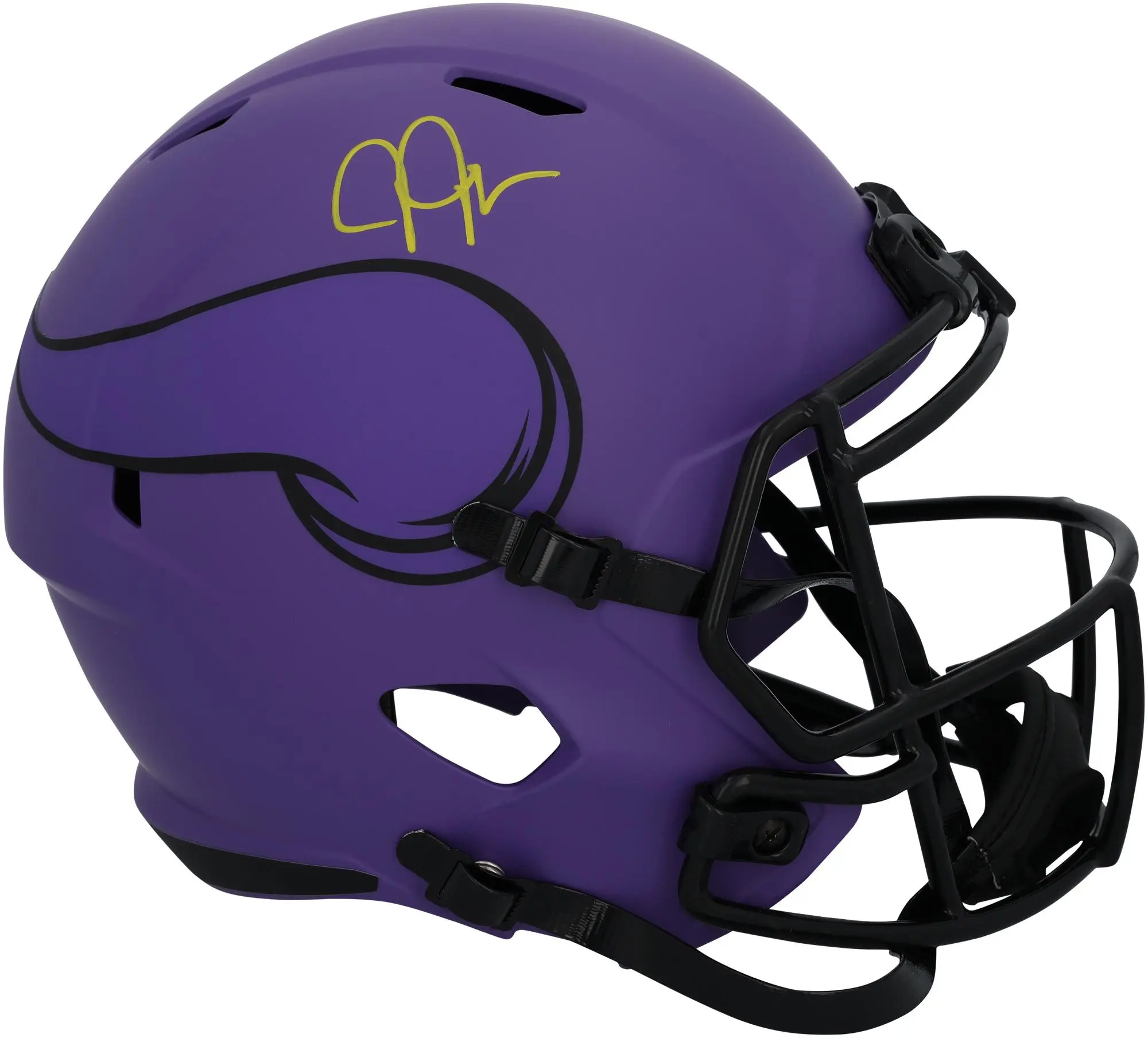 Justin Jefferson Minnesota Vikings Autographed Riddell Rave Speed Replica Helmet - Fanatics Authentic Certified