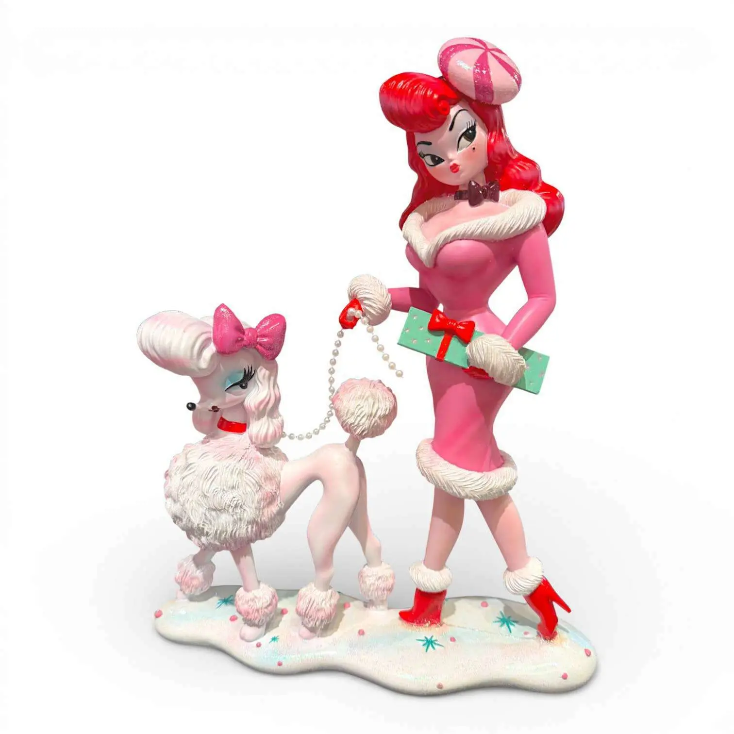 Peppermint Von Frost 12" Pink Lady w/ Poodle | Miss Fluff December Diamonds
