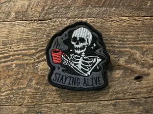 Skeleton Coffee Patch Skeleton Coffee Patch