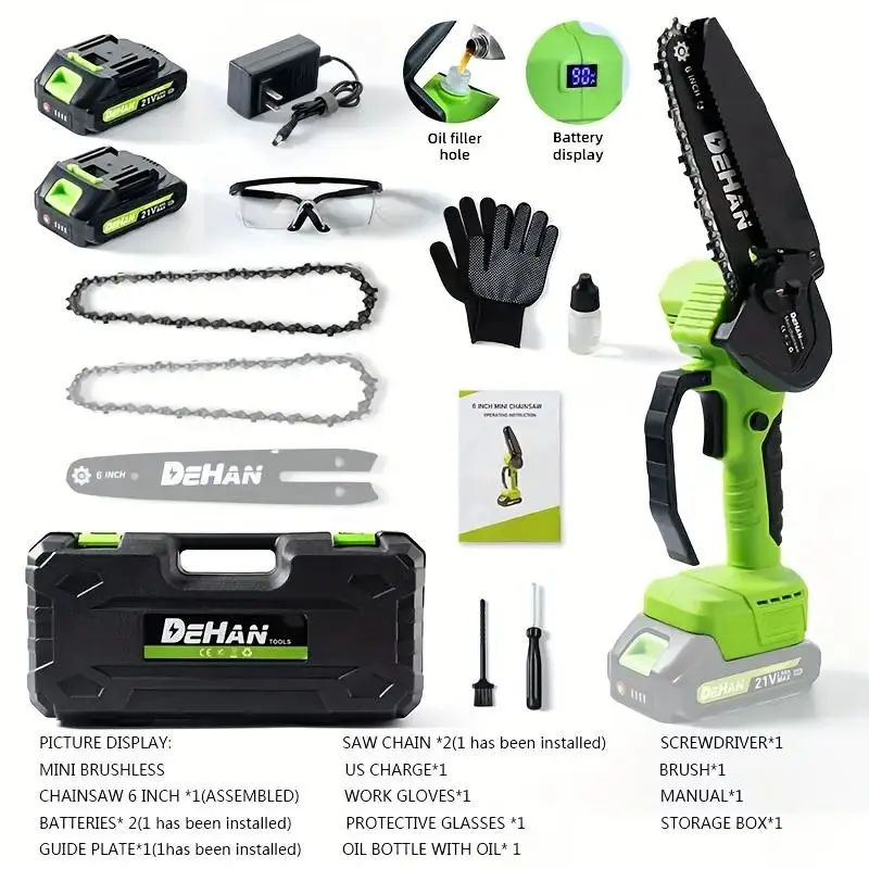 6 Inch + 2 Batteries