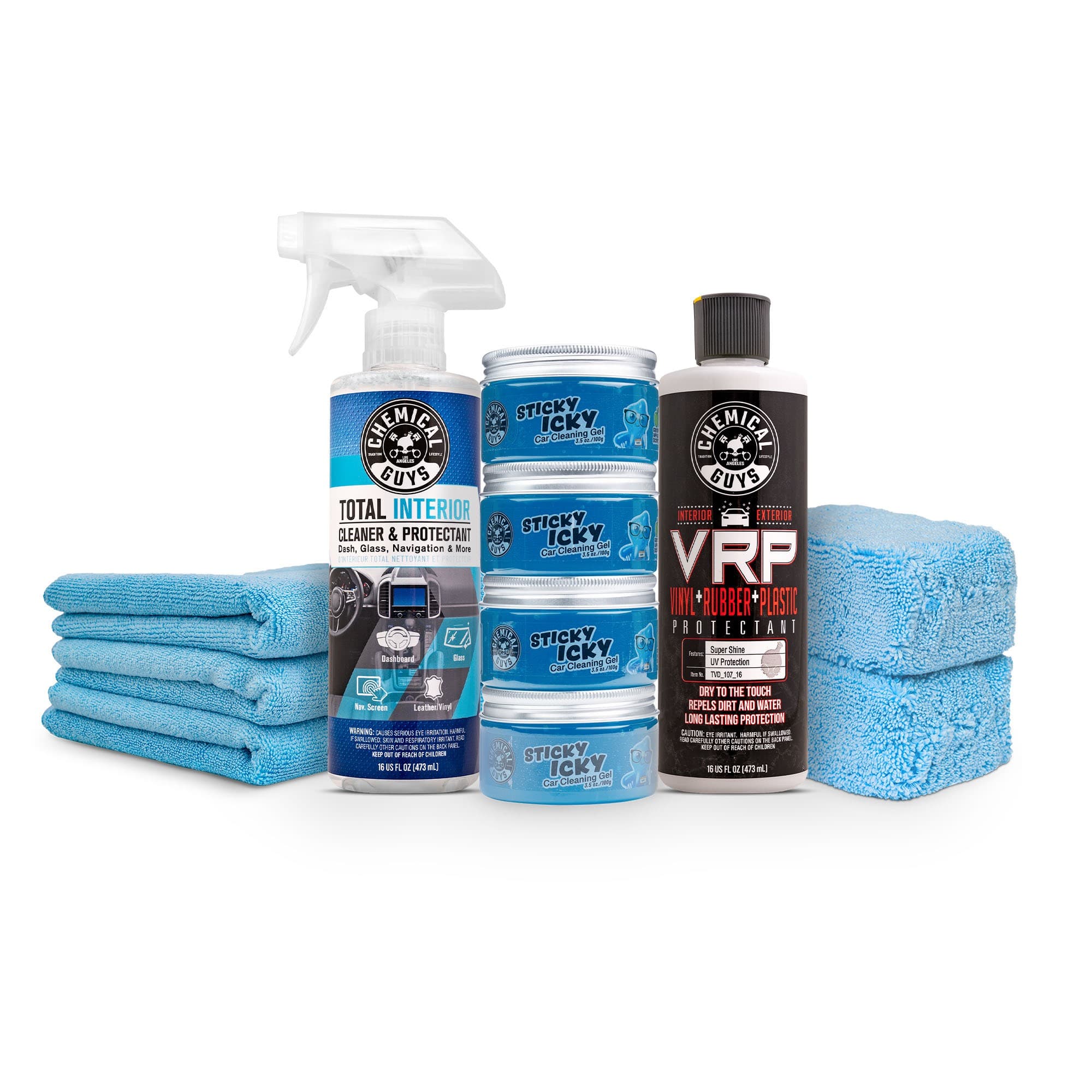 CHEMICAL GUYS Sticky Icky Advanced Kit for Interior Cleaning