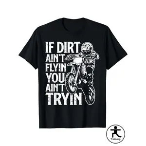 If Dirt Ain't Flying Dirt Biking Motocross Bike T-Shirt - Boys & 100% Cotton Motocross Racing Tee, Motorcross Bike Rider Design, Birthday & Christmas Gift for, Training & Party Outfit for MX Enthusiasts  (3-13Y)