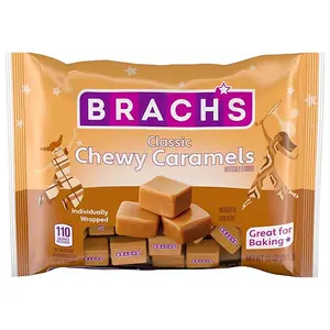 Brach’s Milk Maid Caramels, Individually Wrapped Candy, 10oz Bag