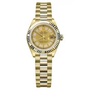 Rolex Lady-Datejust 26 Ref. 69178 - 18K Yellow Gold, Champagne Diamond "String" Dial Automatic Watch WHT031301 Link 1 Full 15k