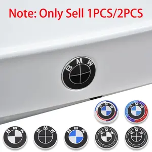 1/2Pcs 3D ABS 82mm 74mm BMW Car Front Bonnet Hood Emblem Rear Trunk Badge Logo Cover Replacement Accessories Automobile Decals Car Sticker For BMW M E39 E46 E60 E90 E30 E36 E63 E87 E81 E82 E84 E83 F48 F06 F20 F32 F33 X1 X2 X3 X4 X5 X6 M2 M3 G20 G01