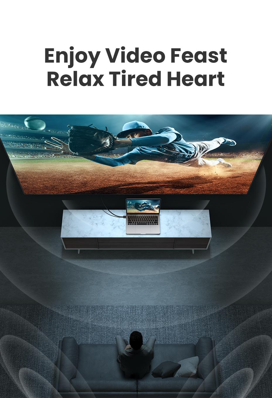 UGREEN 4K@60Hz HDMI Cable High Speed Monitor Cable 1.5FT | 18Gbps, Ethernet Support, Compatible with UHD TV Computer Switch Xbox 360 PS5 PS4 Blu-ray tiktokshopbacktoschool, Cable Connection, 1.5 Feet