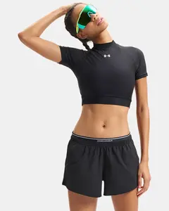 Under Armour HeatGear® Women's Crop Mock Short Sleeve