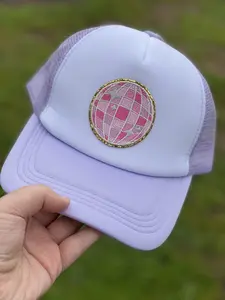 Light Purple Disco Ball Trucker Hat