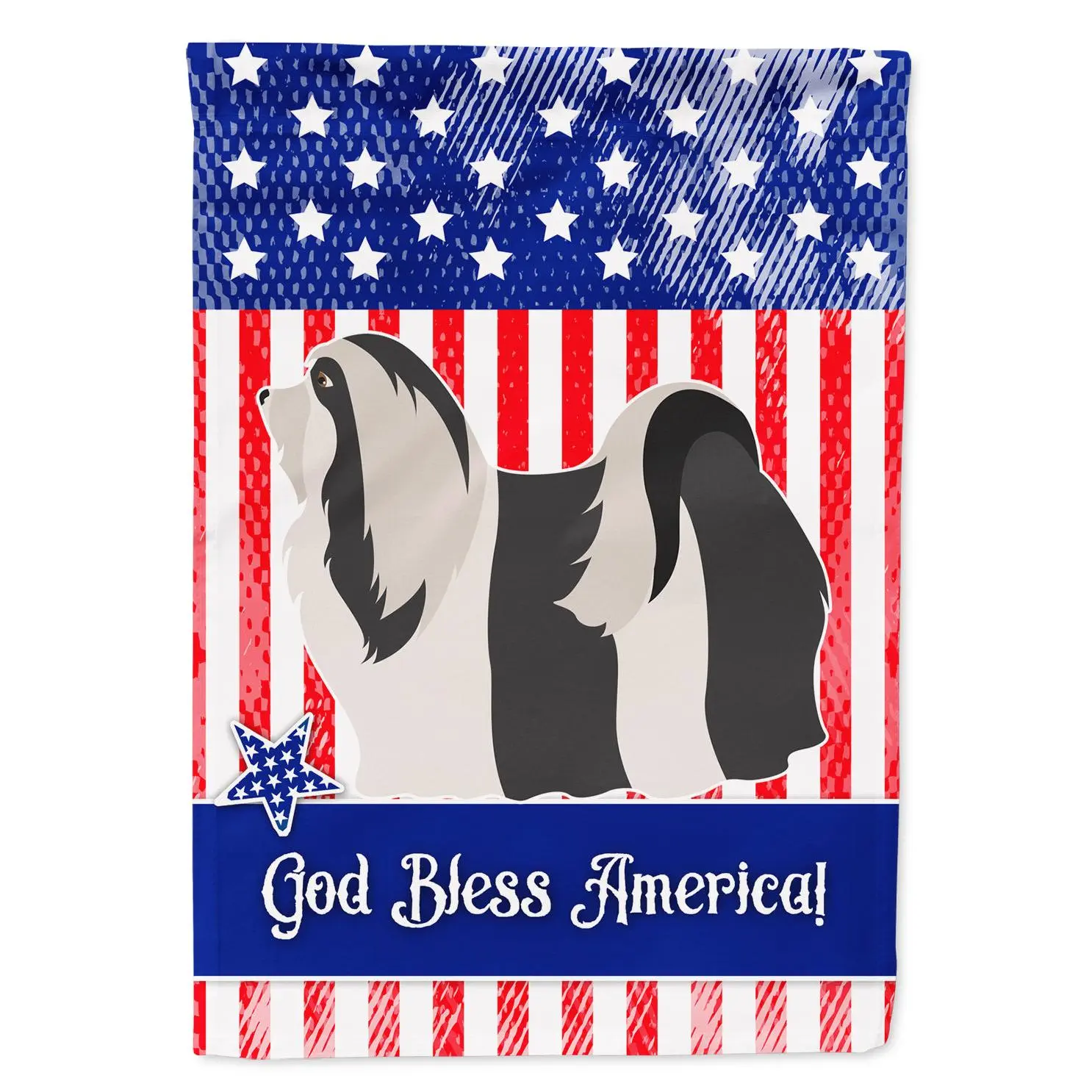 Havanese American Garden Flag Mailbox Decorative Yard Banner Outside Patio Artwork for Flower Beds, Garden Size, Multicolor
