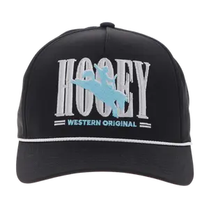 Hooey 'Wild Ride' Black & Blue 5 Panel Trucker Cap 2669T-BK