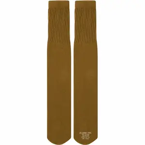 Coyote Brown - Military GI Style Tube Socks Pair - USA Made