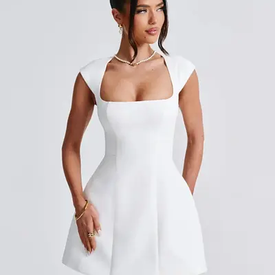 hollister graduation dresses spring and summer dress inspo @hollister #hollisterpartner #fashion #grad #dress #outfit #fyp AD this dress features cap sleeves and a button front detail Hollister Dress '25 Senior |