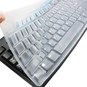 Ultra Thin Clear Silicone Desktop Keyboard Cover Skin Compatible with Logitech MK270 Wireless Keyboard and Logitech K200 K260 K270 MK200 MK260 Keyboard (Not for Other Keyboards)