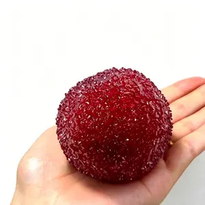 Stress Relief Toy,Handmade Crystal Slushy Stress Ball Squishy Toy, Stress Relief Waxberry Squeeze Balls Toy, Stress Relief Ball for Kids Adults, Sensory Fidget Toy for Anxiety Relief