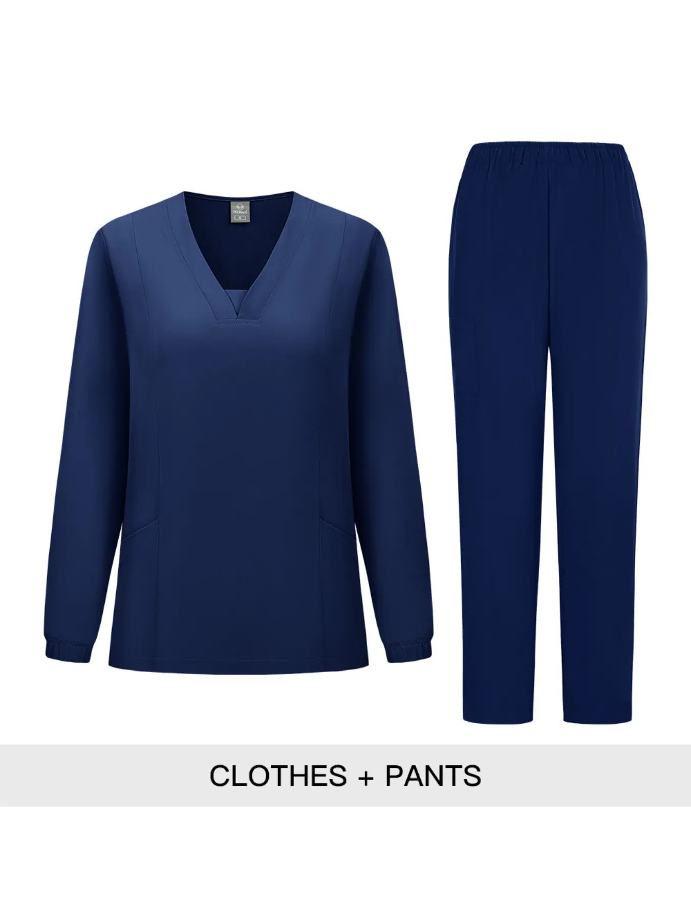 Durable and Hygiene Focused Work Attire Uniforms Premium Long Sleeve Scrub Sets Casual for Beauty Salon and Pet Nurse Staff Comfortable