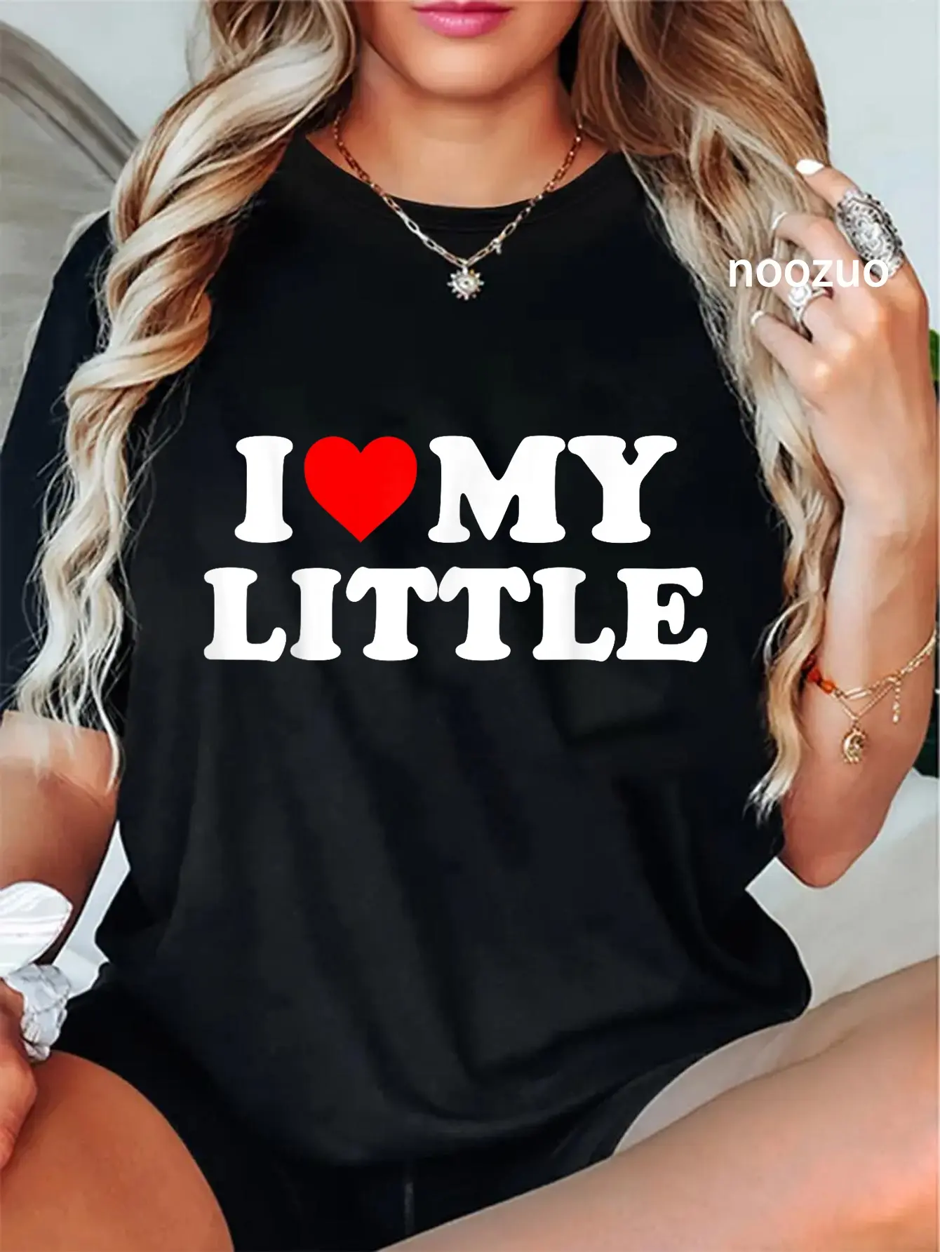 100% Cotton I Heart My Little Love Matching Little Big Sorority T-Shirt