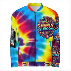 Narley Shrooms Bomber Jacket by Benny 5 Trilli Brand - Men's Top Coat