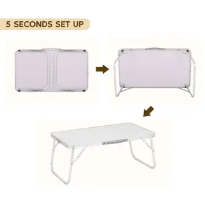 56*33cm Small folding outdoor communal table ,lightweight portable  for picnic, beach party, camping, bed computer desk, study , small coffee  in living room, easy to carry, solid structure,  plastic folding table KOL