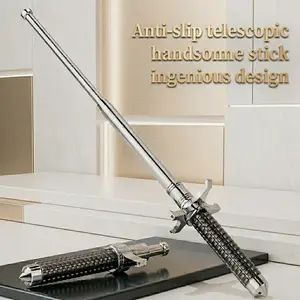 Tactical two-Section Telescopic Stick, Compact Emergency Safety Tool for Window Breaking & Self-Defense