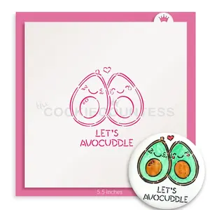 Let's AvoCuddle Stencil
