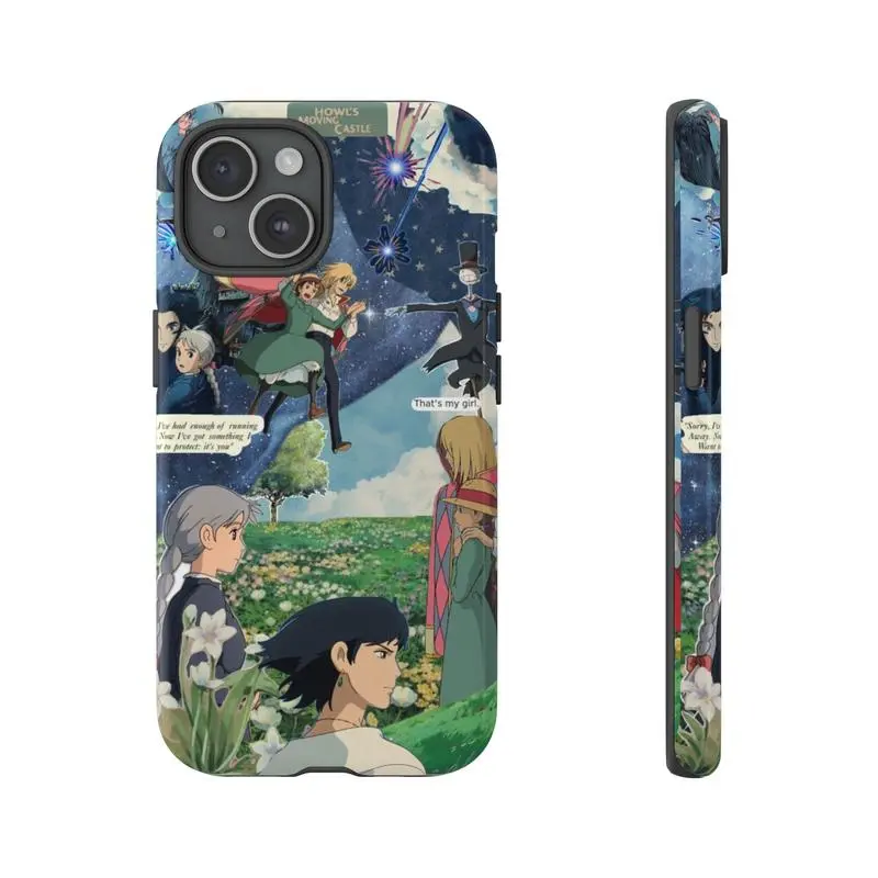 Howl's Moving Castle Phone Case, Studio Ghibli-Inspired Anime Aesthetic Cover, Tough Shockproof Protective Case, Compatible with iPhone 11-17 Pro Max/Plus and Samsung Galaxy S23-25 - TikTok Shop Howl's Moving Castle Phone Case, Studio Ghibli-Inspired Anime Aesthetic Cover, Tough Shockproof Protective Case, Compatible with iPhone 11-17 Pro Max/Plus and Samsung Galaxy S23-25 - TikTok Shop