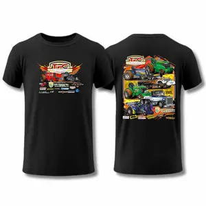 2025 Event T-Shirt, Bold Tractor Pulling Graphics, Double-Sided Design for Motorsports Enthusiasts, Perfect for Fans of Tractor Competitions and Racing Events Crewneck Classic Breathable Hoodie
